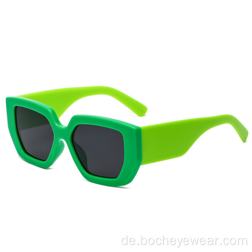 Mode Retro-Box Sonnenbrille Damenmode breites Bein Sonnenbrillen Herren Net Red Street Shooting Polygon Sonnenbrille s21183